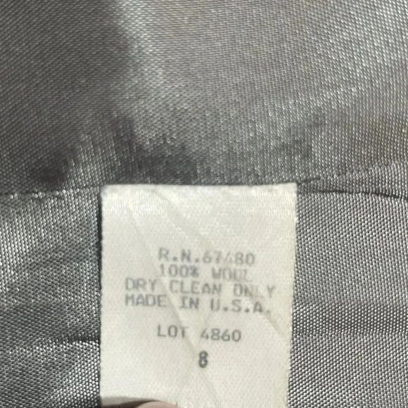 90s Vintage Pink and Gray Tweed Blazer Geoffrey Alexander for PRIVATE AGENDA - Picture 3 of 6